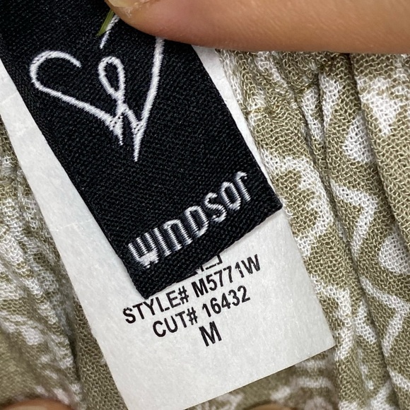 Windsor Off The Shoulder Stylish Boho Puff Sleeve Cropped Top Blouse Size Med - Picture 4 of 5